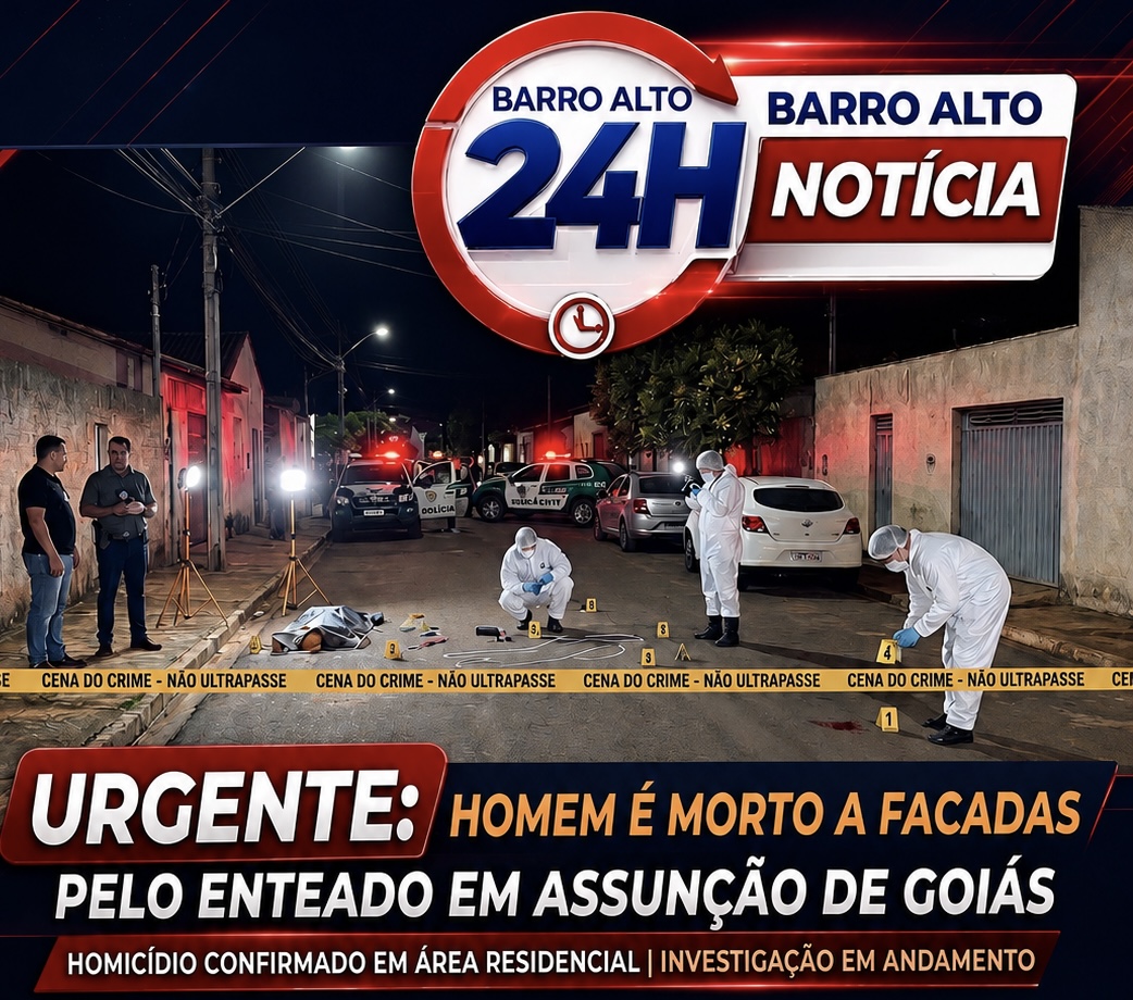 ENTEADO SUSPEITO DE MATAR PADRASTO A FACADAS EM ASSUNÇÃO DE GOIÁS