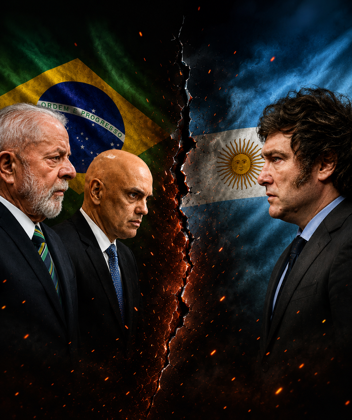CRISE ENTRE BRASIL E ARGENTINA SE AGRAVA APÓS FALAS DE MILEI CONTRA LULA E MORAES